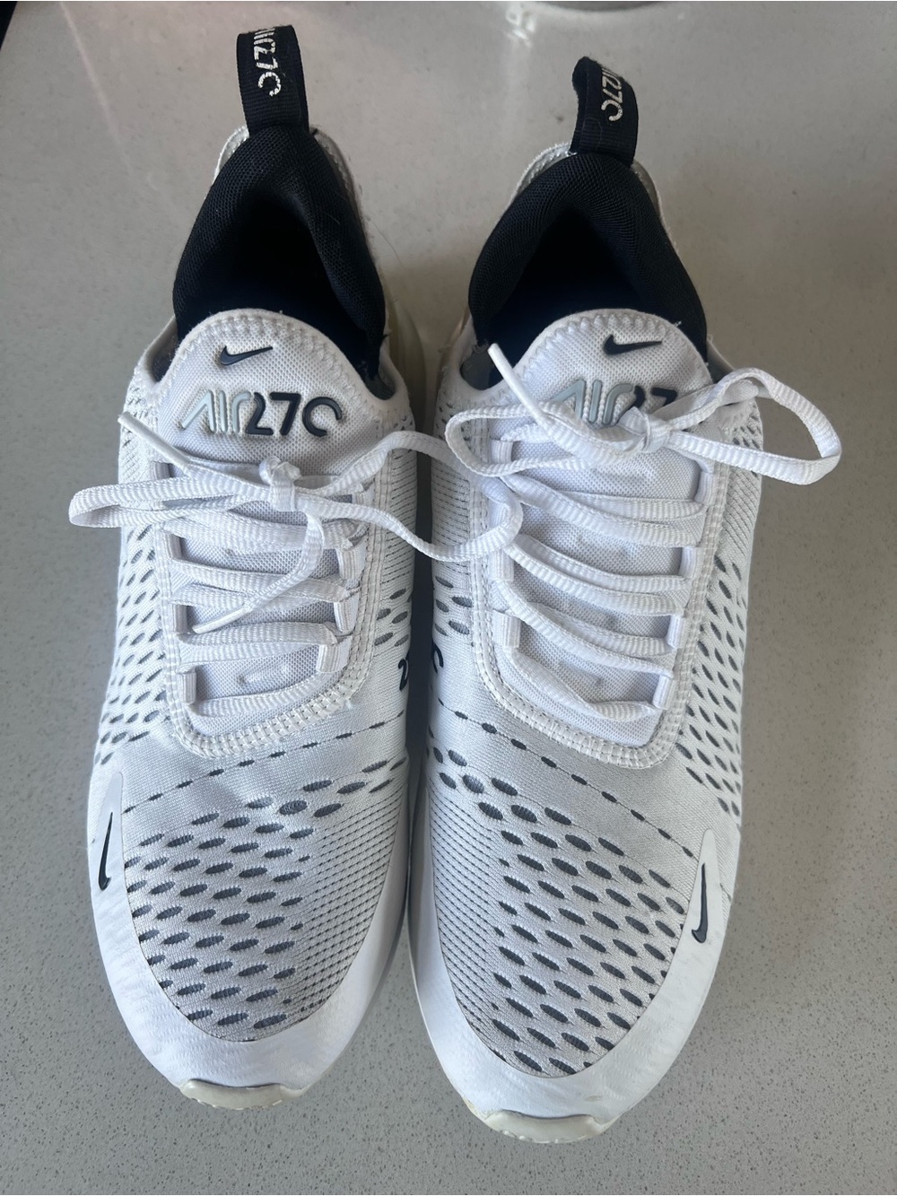 Nike Air 270 Men's Athletic Shoes - White/Black